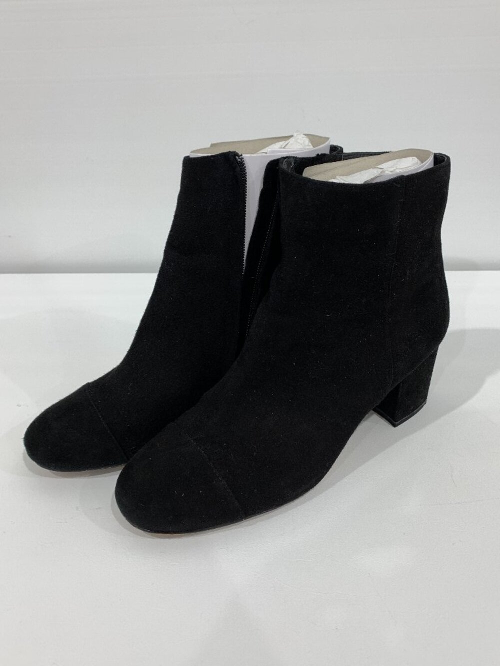 Halogen Hacade Suede Heel Booties Black 8.5M